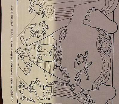 Pharaoh and the Frogs- Coloring book