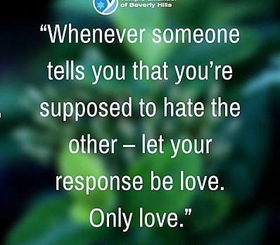 Love, not Hate.
