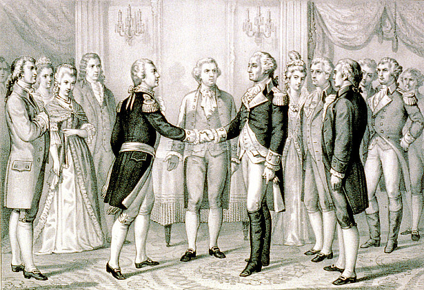 Washington meets Lafayette