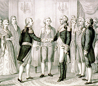 Washington meets Lafayette 