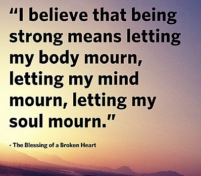 I believe that being strong means...