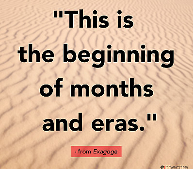 This is the beginning of months and eras.