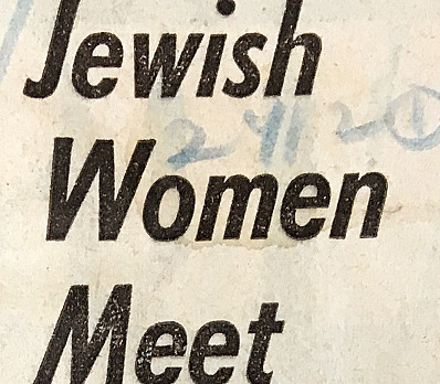 Jewish Women Meet
