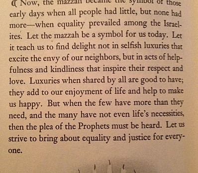 Mazzah from Judi's Haggadah