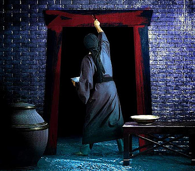 And the angel passed over the house of the Hebrews . . . 