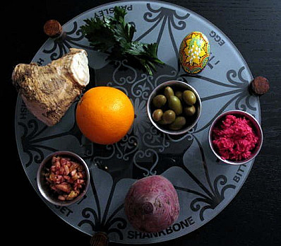 Vegetarian Seder Plate