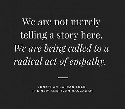 From the New American Haggadah