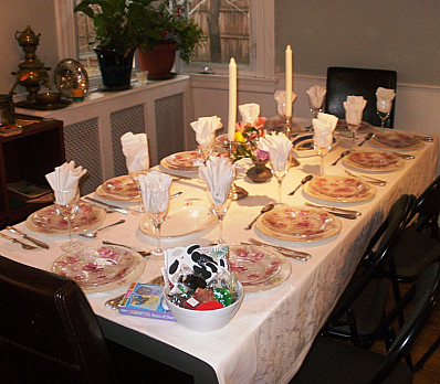 Pesach table 