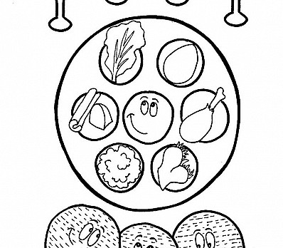 Four Cups of Wine Coloring Page