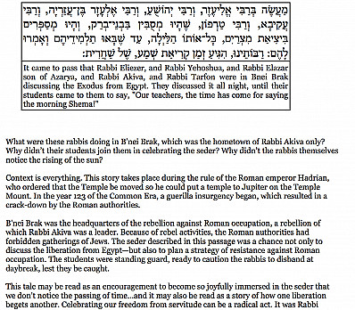 A Story About Seders