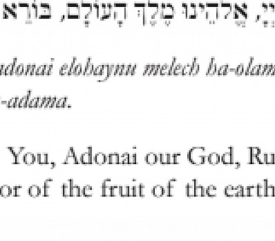 Prayer Over the Karpas