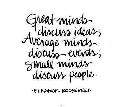 Great minds discuss ideas