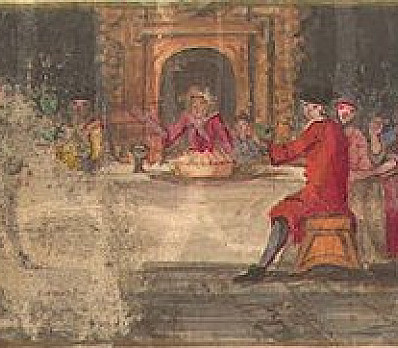 Blessing After Meals Illuminated Manuscript