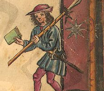 We wandered Illuminated Manuscript