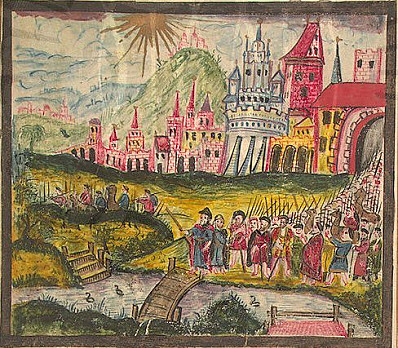 God lead us out of egypt Illuminated Manuscript