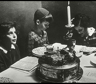 Ahawah Children's Home, Berlin; Passover Seder Table