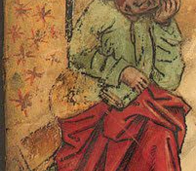 The simple child illuminated manuscript