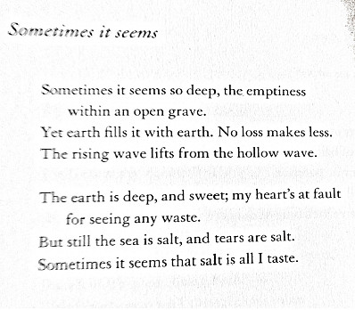 SOMETIMES IT SEEMS :: Ursula Le Guin