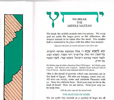 Breaking the Middle Matzah