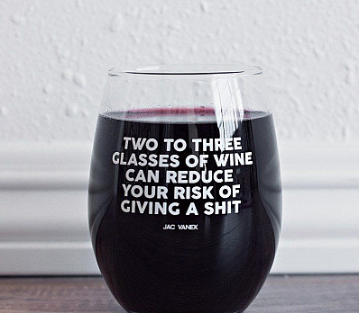 Drink your second glass of wine!