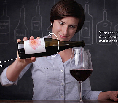 Pour your first glass of wine! 