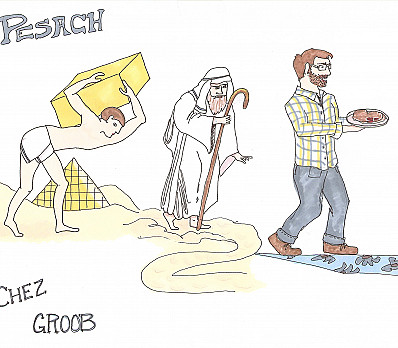 Haggadah cover sketch