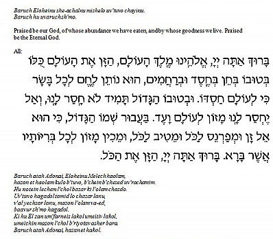 Birkat Hamazon Part 2
