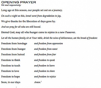 Our Opening Prayer