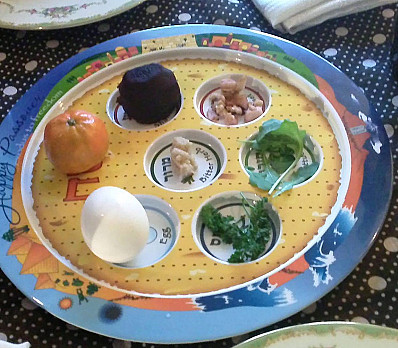 Vegetarian Seder Plate