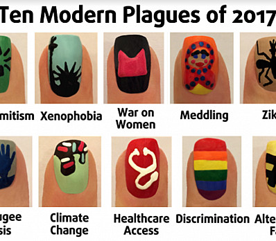 Ten Modern Plagues as Nail Art