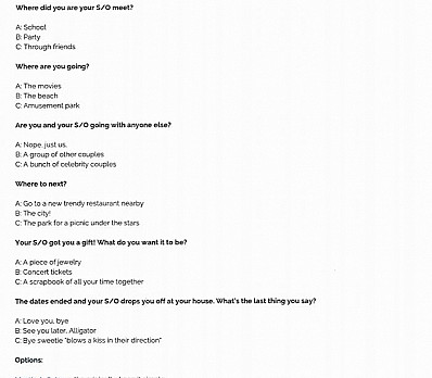 Karpas Buzzfeed style quiz