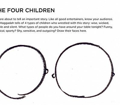 four children drawing