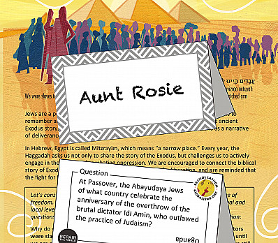 Passover Trivia Place Cards