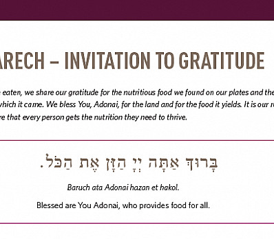 BARECH – INVITATION TO GRATITUDE
