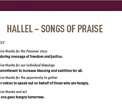 HALLEL – SONGS OF PRAISE