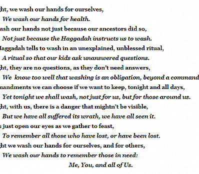 Washing - Not for A Blessing, But for Health