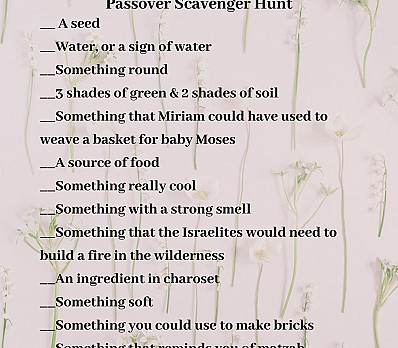 Passover Scavenger Hunt