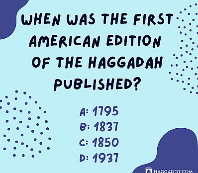 First American Haggadah?
