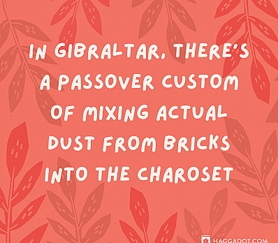 Charoset In Gibraltar