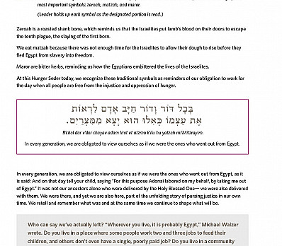 The Symbols of Our Seder