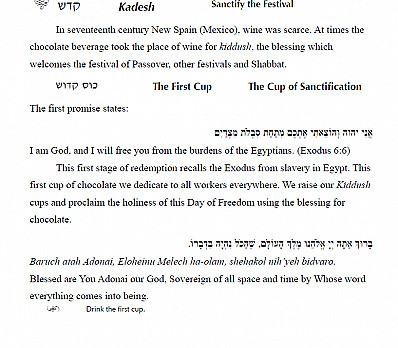 First Cup of Hot Chocolate