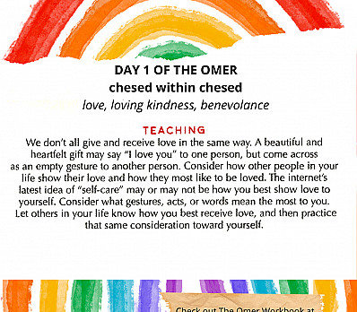 First Day of Omer Teaching