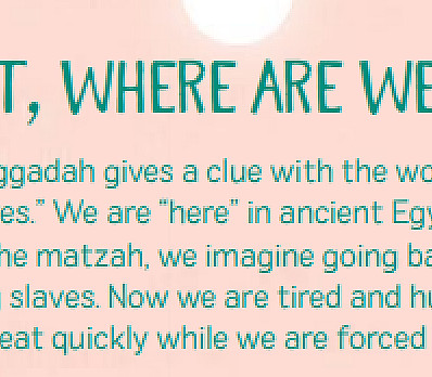 Matzoh- holding up to show bread unable to rise