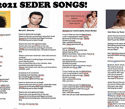 Seder songs 2021