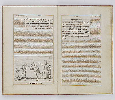 The Wise and Wicked Sons, Hamburg Haggadah, 1728, NLI