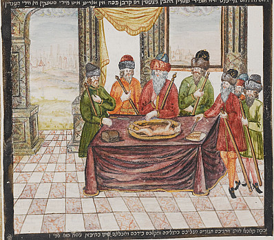 Matzah, Amsterdam Haggadah, 1738, NLI