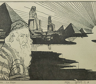 Pesach, Ephraim Moses Lilien, 1901, NLI