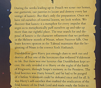 Harry Potter Haggadah- The Hardest Hametz To Find
