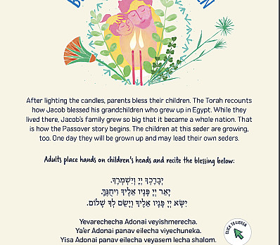 PJ Library Family Haggadah Blessing over the Children