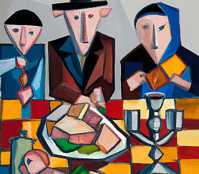 Cubist Family Portrait